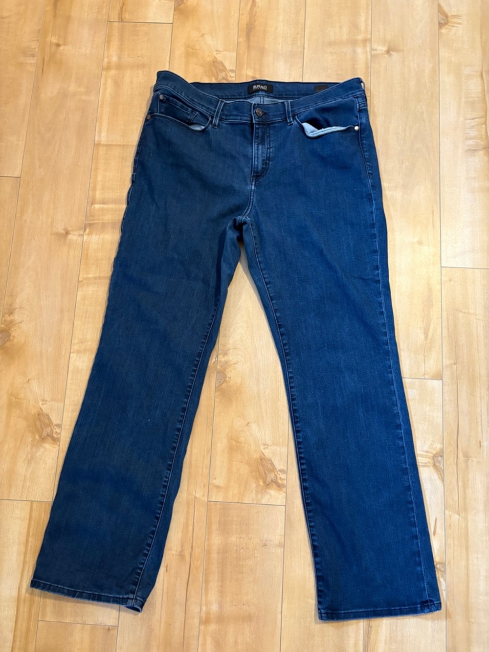 Buffalo David Bitton Dark Blue Straight-Leg Women's Jeans